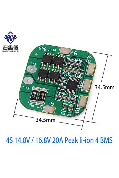 Choice 4S 14.8V 20A 4S 14.8V / 16.8V 20A Peak li-ion 4 BMS PCM Battery Protection Board Bms Pcm For lithium