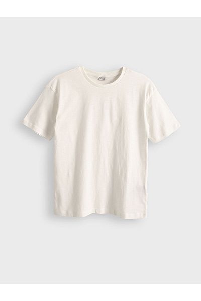 LC Waikiki Orange Crew Neck Boy's T-Shirt