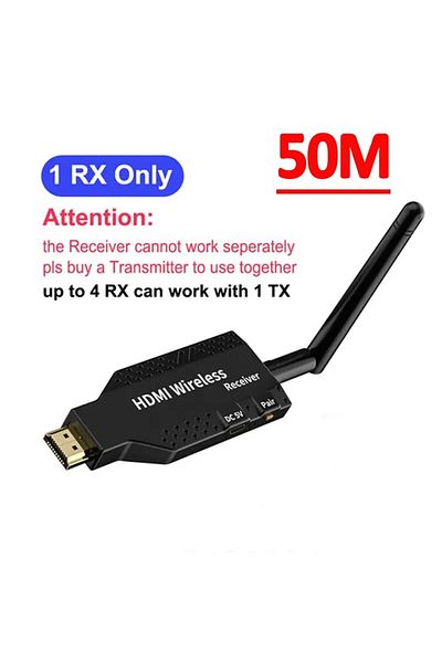 Choice موسع HDMI لاسلكي 50 متر RX 1080P 150 متر، مقسم من 1 TX إلى 4، جهاز إرسال واستقبال فيديو لكاميرا PS4