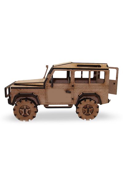 ALGWOOD Wooden 4X4 Off-Road Vehicle Model - 132 Pieces 4X4 Model Car - 3D Land Rover Defender Puzzle