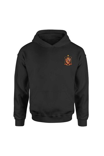 Pisa Art Spain Football Team Black Hoodie