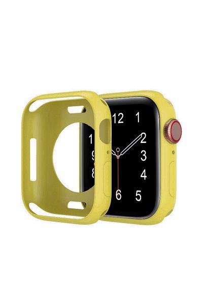 Choice 42mm Yellow Candy Silicone for Apple Watch s10 Case 46mm 42mm Soft Protector Accessories iWatch Seri