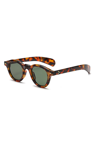 Choice hawksbill green Fashion Oval Leopard Print Sun Glasses Vintage Rice Na...