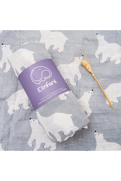 Choice 120X110cm BC29 Elinfant 120x110cm Bamboo Cotton Baby Muslin Swaddle Bl...