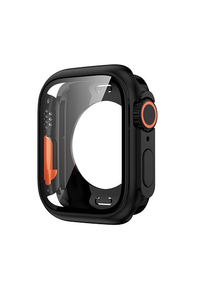 Choice Series456 SE 44mm black Screen Protector Cover for Apple Watch 46mm 44mm 45mm 40mm 41mm Hard PC Fron