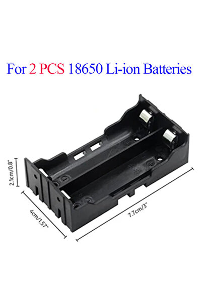 choice2 صندوق تخزين بطاريات ليثيوم أيون BB02 18650، 3.7 فولت، 1 أو 2 أو 3 أو ...