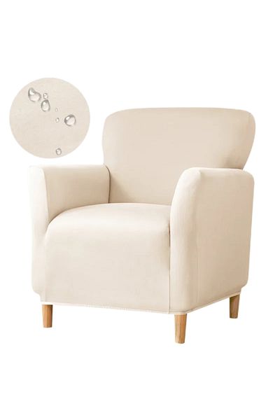 Choice A1 Sofa Cover Stretch Spandex Tub Chair Cover Water Repellent Elastic Club Sofa Covers Solid Color R