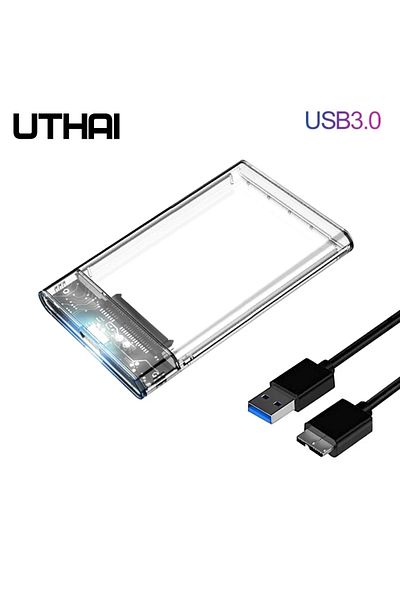 Choice G06 UTHAI G06 USB3.0 HDD Enclosure 2.5inch Serial Port SATA SSD Hard Drive Case Support 6TB Transpar