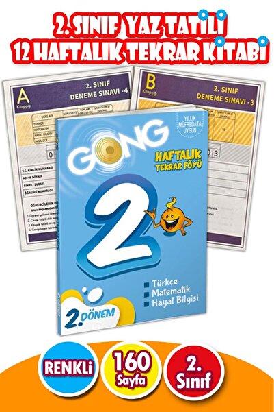 Harika Çocuk Yayınları 2.Sınıf 2.Dönem 12 Haftalık Yaz Tatili Kitabı Tekrar S...