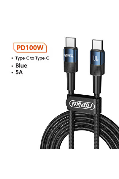 choice2 كابل بيانات USB C سريع الشحن من NNBILI 100 وات 6 أمبير من النوع C بطو...