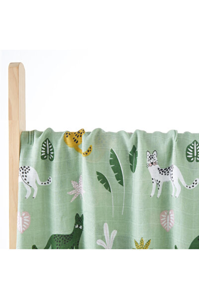 Choice بطانية أطفال من قماش الموسلين القطني من الخيزران مقاس 120×110 سم BC24 Elinfant، مطبوعة بشكل لطيف وناعم، قابلة للتمدد