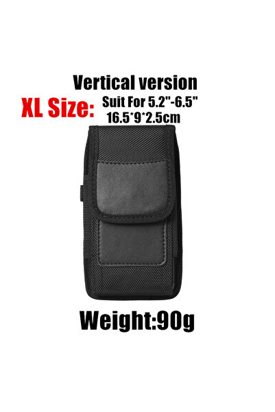 Choice XL for 5.2-6.5inch Vertical Nylon Cell Phone Belt Clip Holster Pouch B...