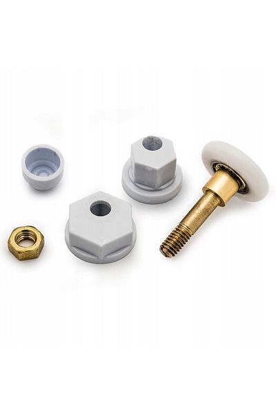 BOEM Shower cabin roller, Plastic, 25mm, Grey