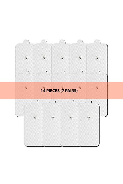 Choice4 14 قطعة من وسادات الأقطاب الكهربائية الكبيرة ذاتية اللصق من الجل، جهاز تحفيز العضلات الكهربائي عبر الجلد (TENS EMS)، بديل