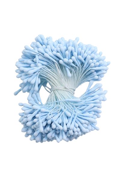 Choice Light Blue 400pcs 2mm Moulti Options Artificial Flower stamen Mini Pearl Floral pistil For Wedding P