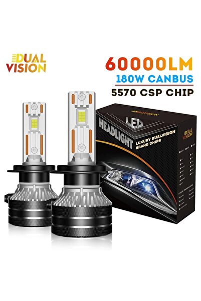 Choice19 مصابيح أمامية H7 8000K أبيض أزرق K5C H7 LED 60000 لومن Canbus 8000K ...