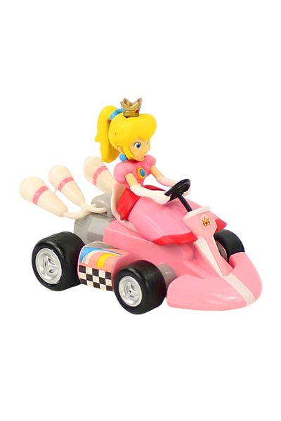 Takara Tomy No box Super Mario Pull Back Car Green Yoshi Donkey Kong Bowser Luigi Toad Princess Peach figura de