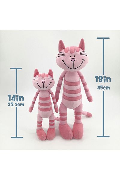 Choice High 33cm Pink Cat MR ViviCare Cat Plush Toy Small Soft Simulation Kids Stuffed Animal Toys For Chil