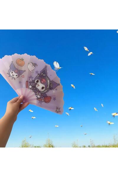 demirosa Sevimli Kuromi Karakterli Yelpaze Aksesuar