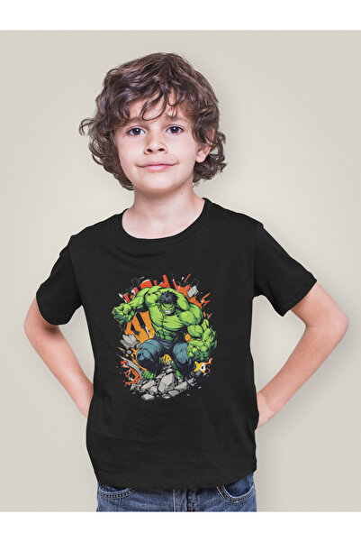 SEVBANO Παιδικό μπλουζάκι με τυπωμένο Unisex ταινία της Hulk Avengers (Ηλικίε...