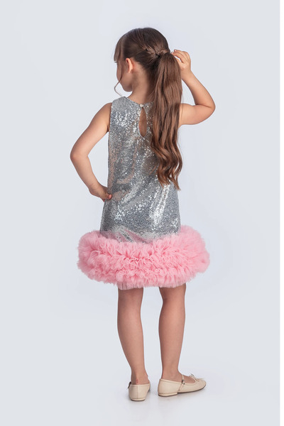 vestitino Sequin Sequin Ipesitos Tutu Children's Evening Dress
