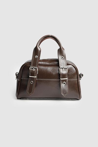 La La'Graccio Paris La'Graccio Paris Women's Solace Belt Detailed Strap Bag Brown
