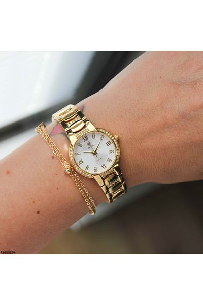 Fiesta Fs600898 Women's Wrist Watch with Steel Band