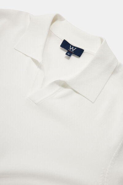 W Collection Ekru Polo Collar T-Shirt