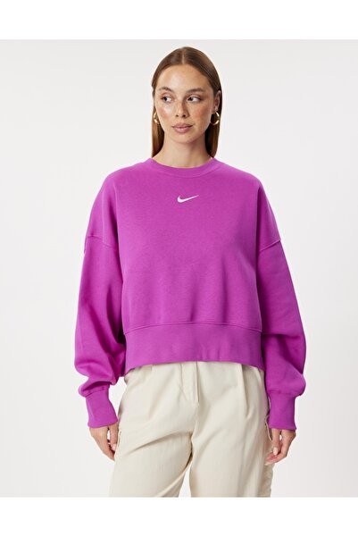 Nike Sportswear Phoenix Fleece Over-Oversized Pembe Kadın Sweatshirt