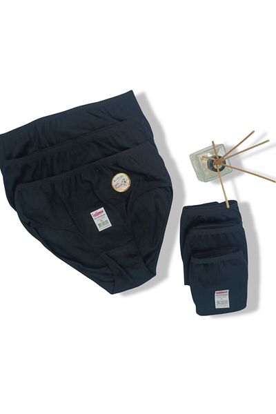 BEYAZTOPTAN 100% Cotton Women's Reported Bib 6-Piece High Waist Bato