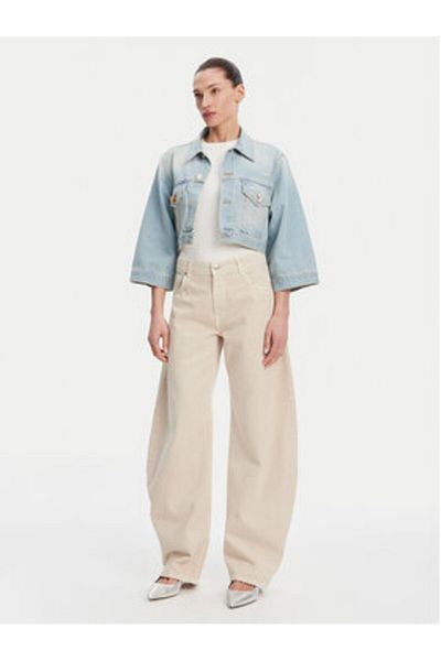 Vicolo Jachetă din denim pentru femei DD5097 Albastru deschis