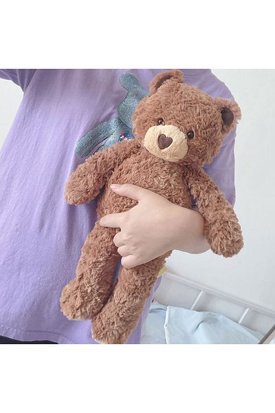 Choice 40cm Dark brown Cute Curly love Teddy Bear Plush Toy Hug Bear Dolls Children Birthday Gift Pillow Te