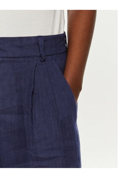 Vicolo Pantaloni din material textil pentru femei TB0793 bleumarin