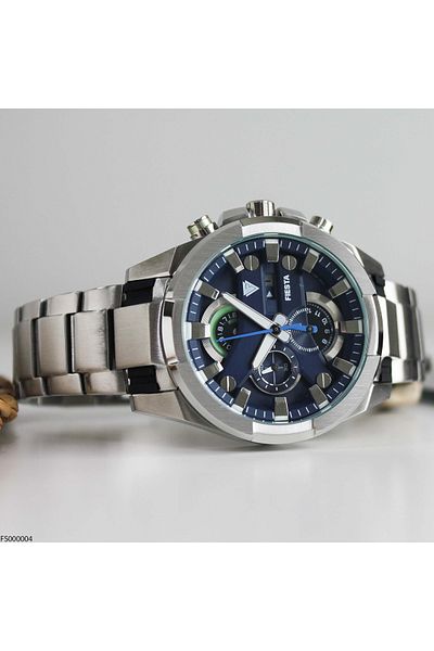 Fiesta Fs000004 Men's Wrist Watch with Steel Band