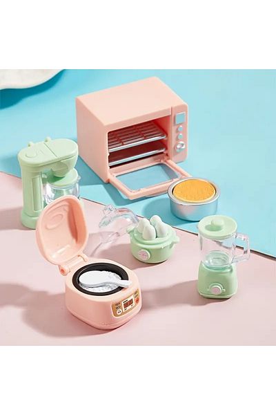 LavinTheMavi Miniature Toy Mini Kitchen Set - 14 Pieces