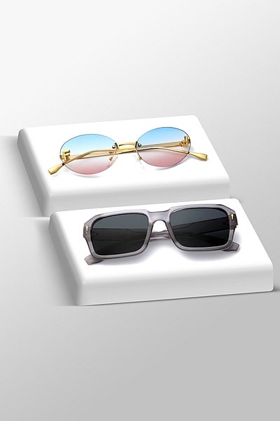 Nilu Moda Set of 2 Sun Glasses