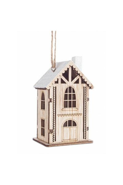 Bizzotto Set 3 ornaments Christmas tree Cottage 6.5x5x20 cm