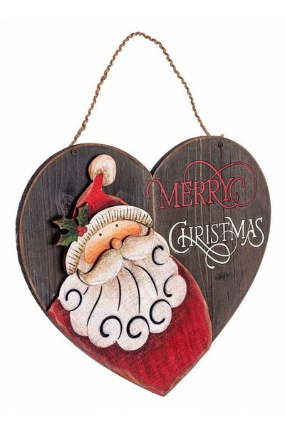 Bizzotto Santa Claus Decoration 30.5x2x26.5 cm