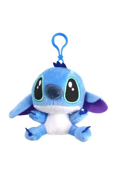ABYZ Jucărie Plus Tip Desene Animate Stitch 3+ ani, Breloc, 10cm, culoare Albastru