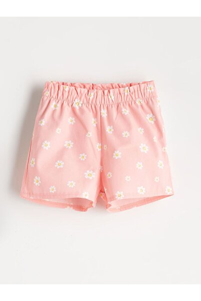 LC Waikiki Lcw Baby Floral Baby Girl T-Shirt and Shorts 2-Pack