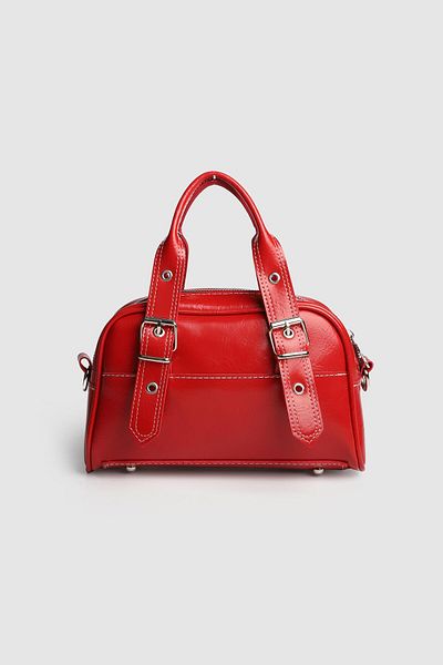 La La'Graccio Paris La'Graccio Paris Women's Solace Belt Detailed Strap Bag Red