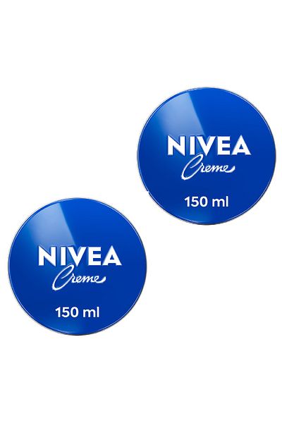 NIVEA Creme Tin Moisturizing Cream, Intensive Moisture for Dry Skin, 150ml, Pack of 2