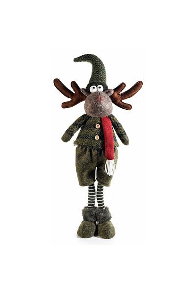 Decorer Figurine Boy Reindeer 28x16x70 cm