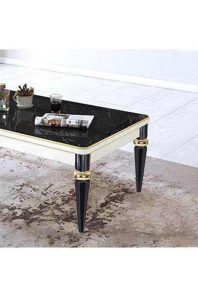 Badem10 Elips 4 bucăți picior de masă de cafea 42 cm plastic negru auriu picior de masă pentru suport de bucătărie picioare de mobilier de birou