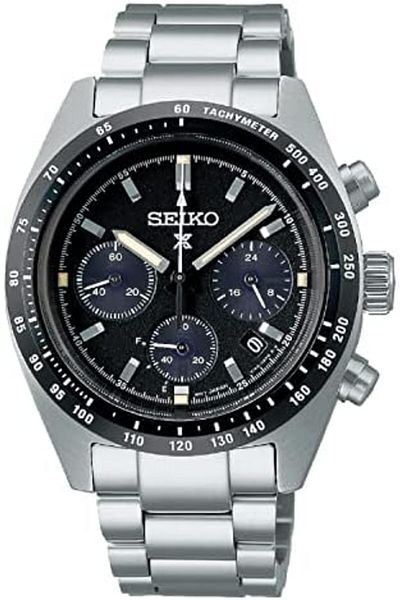 Seiko Prospex Speedtimer Solar Chronograph Sports Black Dial Watch SSC819P1