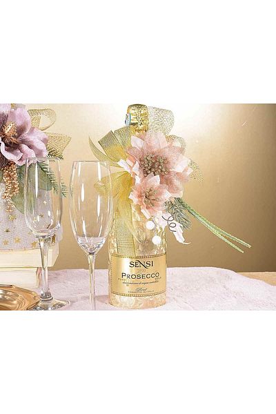 Decorer Set 3 Flori Artificiale de Crăciun Roz 32 cm