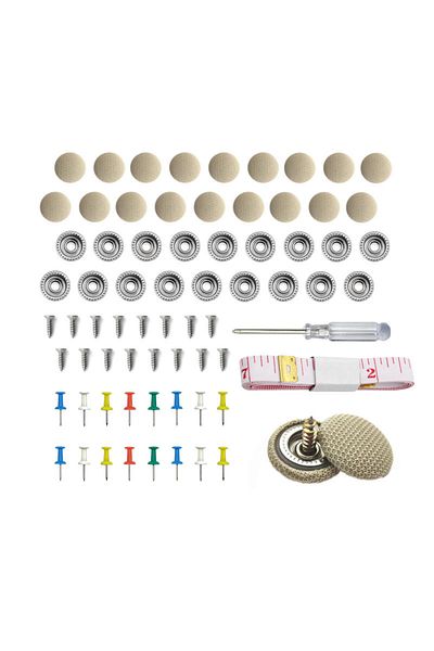 OEM Kit of 60 staples, screwdriver, measuring tape, for car roof repair, Multibrand compatible