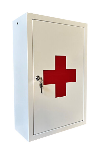 Yavuz Metal Metal İlaç Dolabı Kilitli Kapaklı