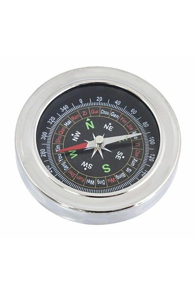 OEM Metal Compass, 7.5cm diameter, Silver