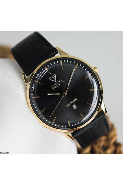 Fiesta Fs601051 Men's Wrist Watch with Leather Band